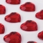 Стразы самоклеящиеся "Сердце", красные, 16 мм, 18 шт., на подложке, ОСТРОВ СОКРОВИЩ, 661579 - 2