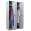Шкаф металлический для одежды ПРАКТИК "LS-41", четырехсекционный, 1830х1130х500 мм, 55 кг, разборный, LS(LE)–41 - 1