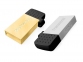 Флеш накопитель 16GB Transcend JetFlash 380, USB 2.0, OTG, металл золото - 2