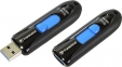 Флеш накопитель 16GB Transcend JetFlash 790, USB 3.0, Черный/Синий - 2