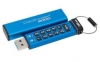 Флеш накопитель 16GB Kingston DataTraveler 2000 USB 3.0, кнопочное  шифрование, Бирюзовый - 3