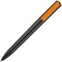 Ручка шариковая Split Black Neon, черная с оранжевым - 2