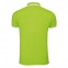 Рубашка поло мужская PASADENA MEN 200 с контрастной отделкой, зеленый лайм с белым - 1