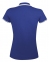 Рубашка поло женская Pasadena Women 200 с контрастной отделкой, ярко-синяя с белым - 6