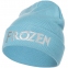 Шапка детская с вышивкой Frozen, голубая - 3