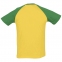 Футболка мужская двухцветная FUNKY 150, желтая с зеленым - 1