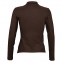 Рубашка поло женская с длинным рукавом Podium 210 шоколадно-коричневая - 4