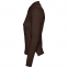 Рубашка поло женская с длинным рукавом Podium 210 шоколадно-коричневая - 3