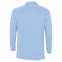 Рубашка поло мужская с длинным рукавом WINTER II 210 голубая - 1