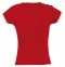 Футболка женская Moorea 170 красная с белой отделкой - 3