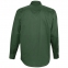 Рубашка мужская с длинным рукавом BEL AIR, темно-зеленая - 3
