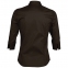 Рубашка женская с рукавом 3/4 EFFECT 140, темно-коричневая - 1