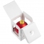 Елочный шар Gala Night Matt в коробке с тиснением, красный, 8 см - 6