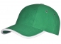 Бейсболка Unit Trendy, зеленая с белым - 3