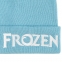 Шапка детская с вышивкой Frozen, голубая - 5