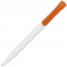 Ручка шариковая Clear Solid, белая с оранжевым - 4
