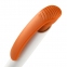 Ручка шариковая Clear Solid, белая с оранжевым - 5