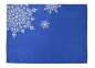 Декоративная салфетка «Снежинки», синяя - 2