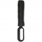 Зонт складной Hoopy с ручкой-карабином, черный - 5