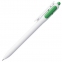 Ручка шариковая Bolide, белая с зеленым - 1