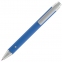 Ручка шариковая Button Up, синяя с серебристым - 1