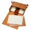 Настольная подставка для бумаг Pinetti, коричневая - 1