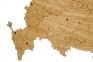 Деревянная карта России, дуб - 10