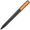 Ручка шариковая Split Black Neon, черная с оранжевым - 1