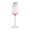 Набор бокалов для шампанского Dusk, розовый с серым - 1