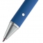 Ручка шариковая Button Up, синяя с серебристым - 5