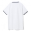 Рубашка поло мужская с контрастной отделкой Practice 270, белый/темно-синий - 4