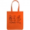 Холщовая сумка «Полный птц», оранжевая - 1