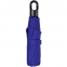Зонт складной Clevis с ручкой-карабином, ярко-синий - 5