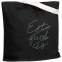 Холщовая сумка с вышивкой Esto Quod Es, черная - 1