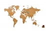Деревянная карта мира World Map Wall Decoration Medium, коричневая - 4