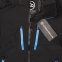 Куртка софтшелл женская Patrol, черная с синим - 3