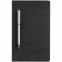 Блокнот Magnet Gold с ручкой, черно-белый - 1