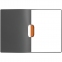 Папка Duraswing Color, серая с оранжевым клипом - 1