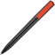 Ручка шариковая Split Black Neon, черная с красным - 2