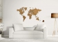 Деревянная карта мира World Map Wall Decoration Medium, коричневая - 5