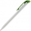 Ручка шариковая Favorite, белая с зеленым - 1