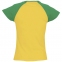 Футболка женская Milky 150, желтая с зеленым - 3
