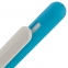 Ручка шариковая Slider Soft Touch, голубая с белым - 5