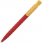 Ручка шариковая Clear Solid, красная с желтым - 3