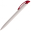 Ручка шариковая Clear Solid, белая с красным - 1