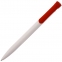Ручка шариковая Clear Solid, белая с красным - 3