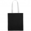 Холщовая сумка BrighTone, черная с белыми ручками - 3