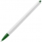 Ручка шариковая Tick, белая с зеленым - 3