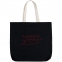Холщовая сумка с вышивкой «Тонкая красная линия», черная - 3