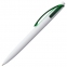 Ручка шариковая Bento, белая с зеленым - 1